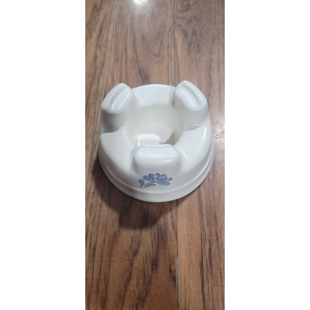 Vintage Pfaltzgraff Yorktown Butter Warmer Base Smooth With Blue Floral Design - Picture 6 of 6